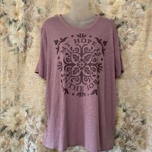 Cato Pink Graphic Short Sleeve Tee